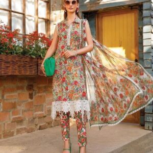 Summer Statement: 3-Piece Unstitched Digital Print Lawn Suit (Bold & Beautiful!)**